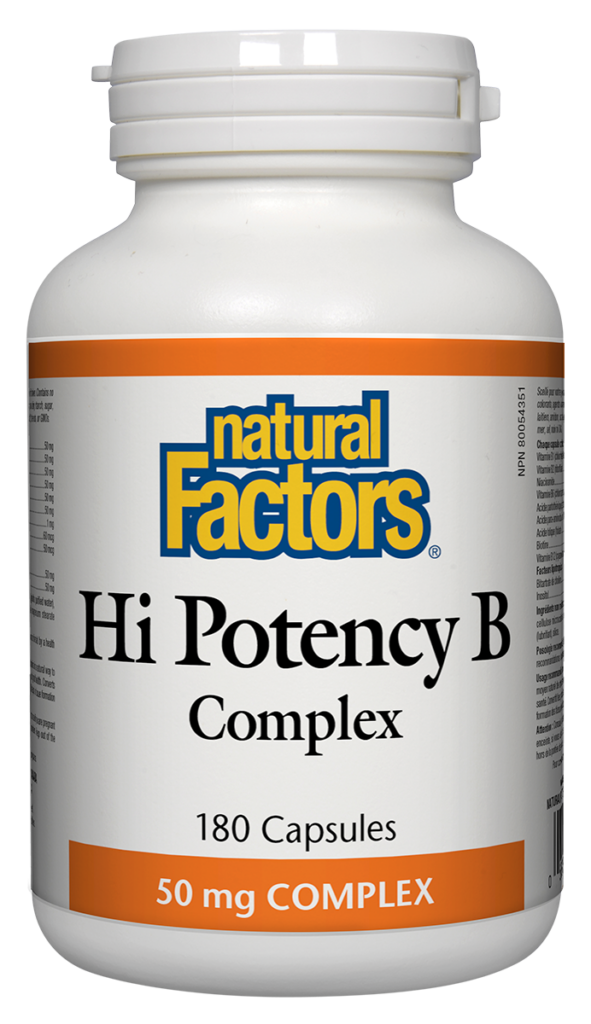 Natural Factors B Complex Hi Potency 180 Caps - Nature's Care