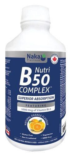Naka Platinum Nutri B50 B Complex 600ml Liquid - Nature's Care