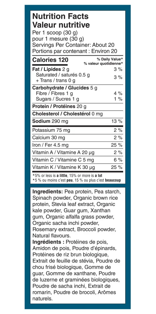 A Vega Protein + Supergreens Vanilla 614g - Image 2