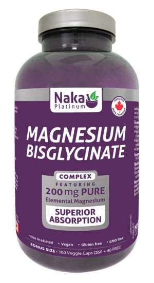 Naka Platinum Magnesium Bisglycinate 300 Veg Caps