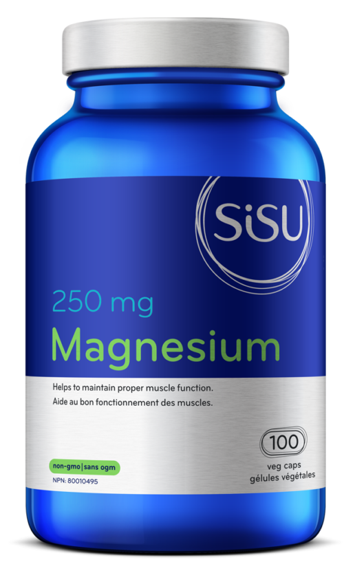 Sisu Magnesium 250 mg 100 Veg Caps