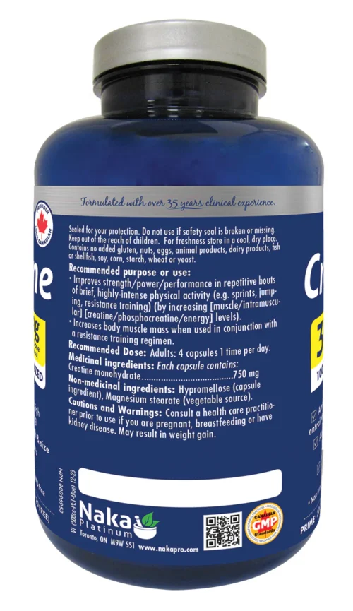 Naka Platinum Creatine 200 Vcaps - Image 2