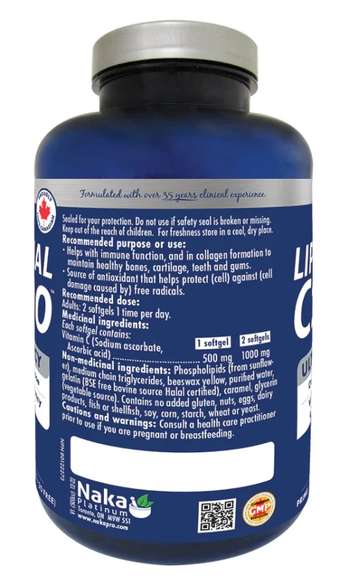Naka Platinum Liposomal C1000 90 Softgels - Image 2