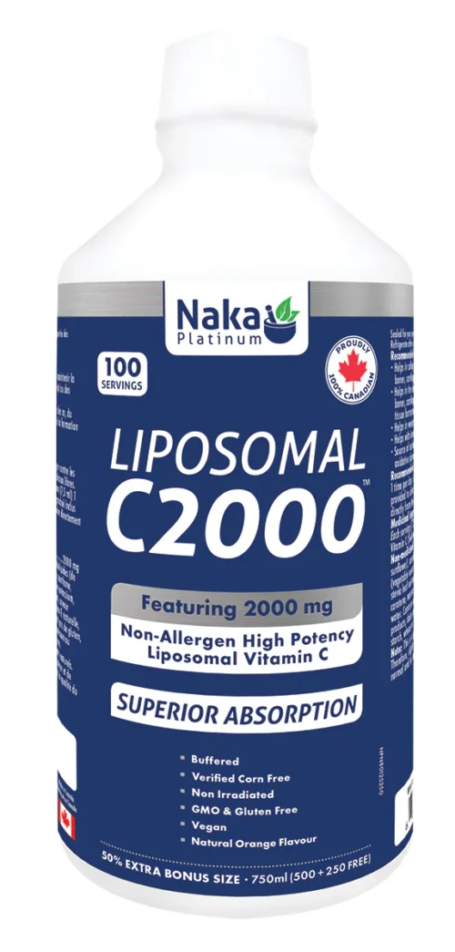 Naka Platinum Liposomal C2000 Liquid 750ml
