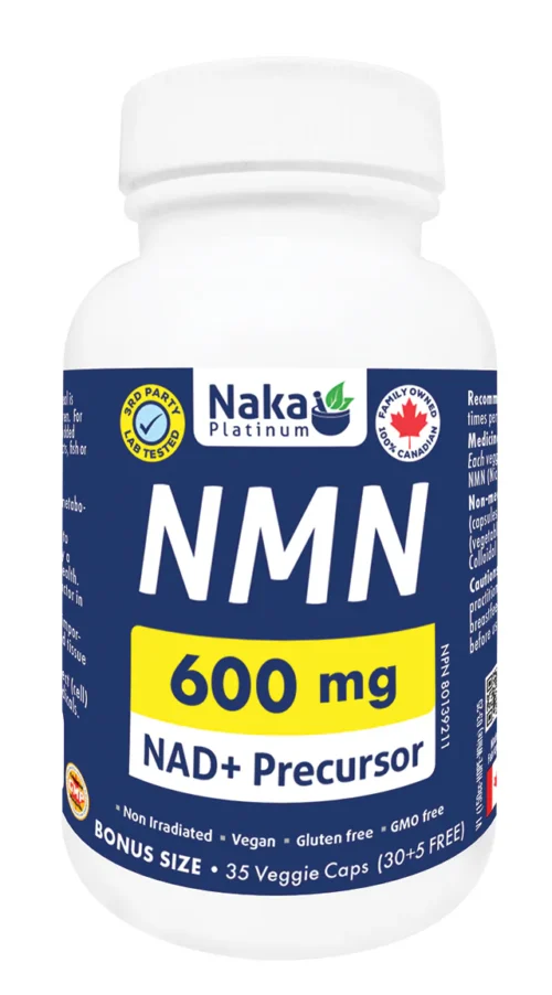 Nmn Raja Naka Platinum NMN 600mg 35 Veg Caps - Nature's Care